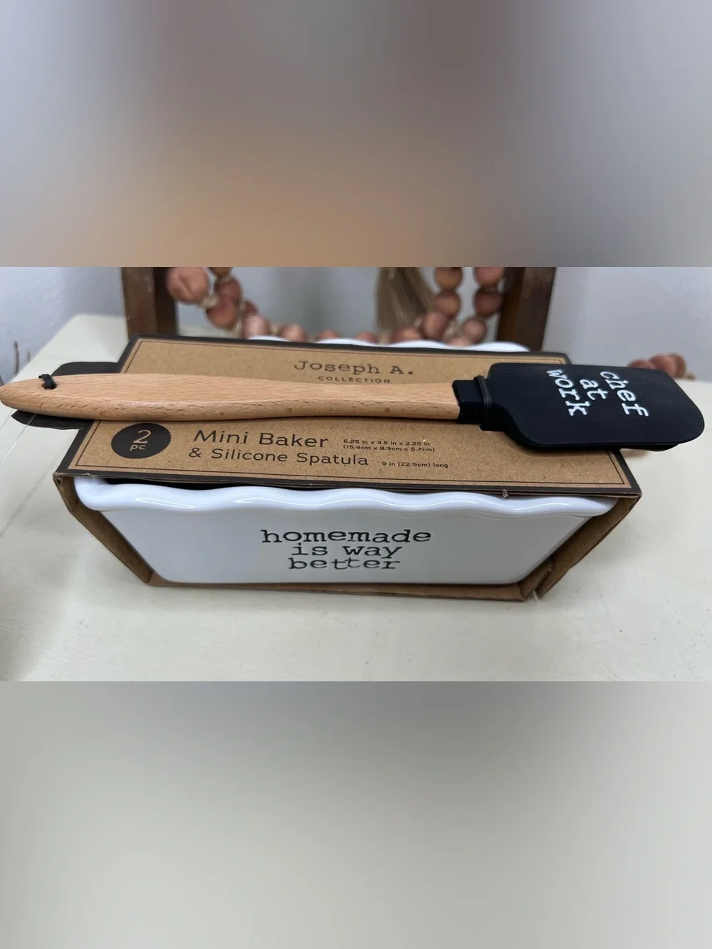 Joseph A Collection “Homemade is Way Better” Mini Baker & Spatula Bake Set